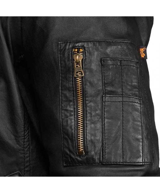  Куртка MA-1 Light Weight Leather Alpha Industries изображение 3 