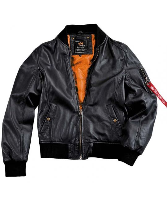  Куртка MA-1 Light Weight Leather Alpha Industries изображение 2 